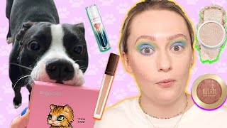 My 1 Year Old Puppy attempts to Pick My Makeup! | JkissaMakeup