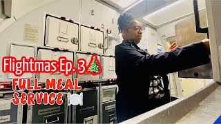 Life Of A Flight Attendant: FIRST CLASS GALLEY PREP & MEAL SERVICE 🍽️ | 25 Days Of Flightmas ✈️🎄 by Mo’sLifeInABag 2,397 views 4 months ago 12 minutes, 21 seconds