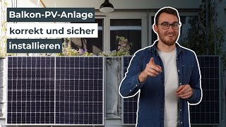 Balkon-PV-Anlagen normgerecht installieren | Wissen in 3 Minuten