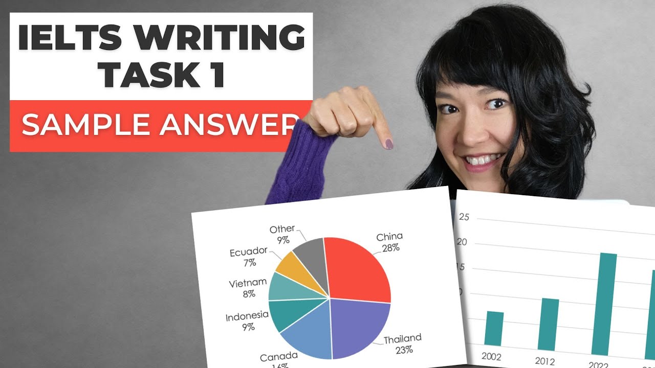 ⁣Band 9 IELTS Academic Writing Task 1 SAMPLE ANSWER | Bar Chart + Pie Chart