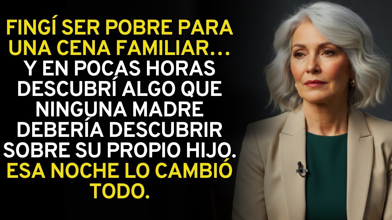 Mi hijo me llevó a cenar con la familia de su esposa… Me hice pasar por pobre y descubrí la verdad.