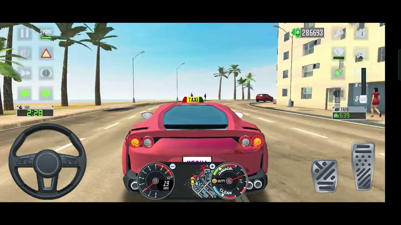 Taxi Simulator 2024 - Red Ferari f8i Car Taxi Driving 3D - Android Car ...