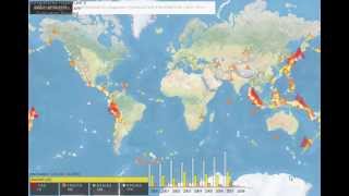 Earthquake Visualization [Processing 2.2.1]