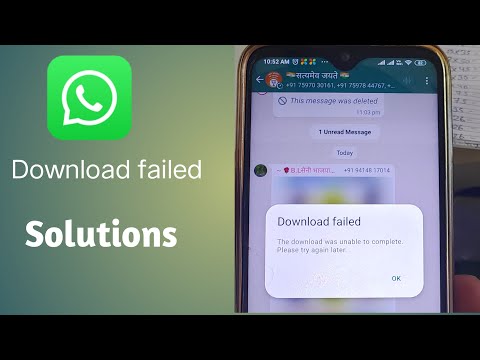 WhatsApp Download failed,