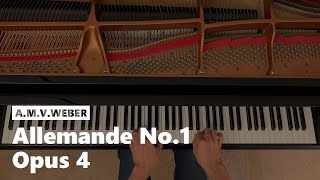 Allemande No. 1 from 6 Allemandes Op. 4 by C.M.V. Weber