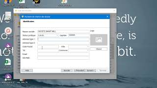 #1. SMART MILL GESTION DE LA PAIE © : Création d'une société screenshot 5