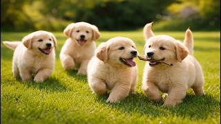 🐶✨ Sweet Puppy Family Moments on Green Lawn | Soothing Dog Video | Relaxing Dog Sounds screenshot 5