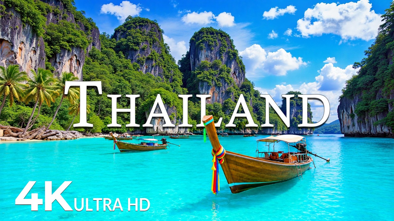 ⁣FLYING OVER THAILAND (4K UHD) – Soothing Music Along With Beautiful Nature Video - 4K Video ULTRA HD
