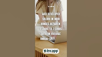 Average annual salary of a web developer #webdeveloper #salary #incapp #incappthecodinginstitute