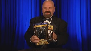 Howard Finkel unboxes Mattel’s Defining Moments Sting action figure
