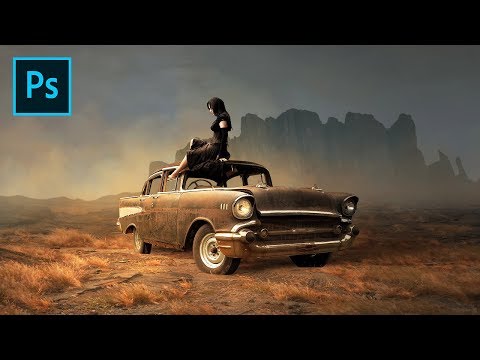 Photoshop Manipulation Tutorial - Women and Old Cars