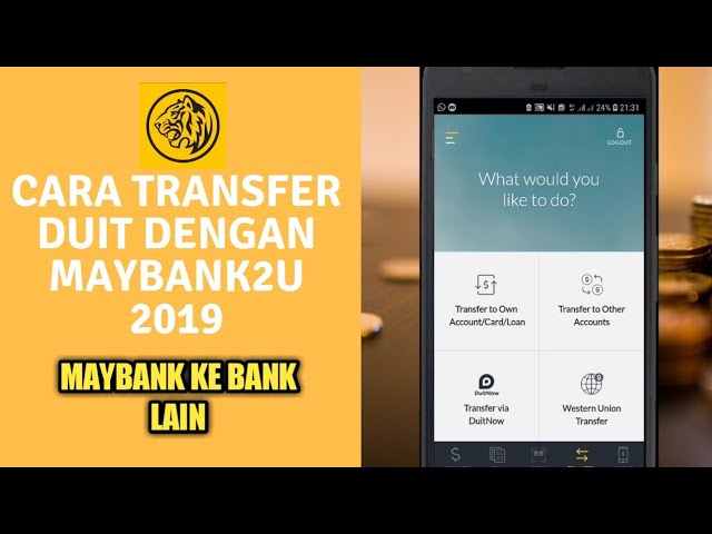 Cara Transfer Duit Dengan Maybank2u | Maybank ke Bank Lain - YouTube