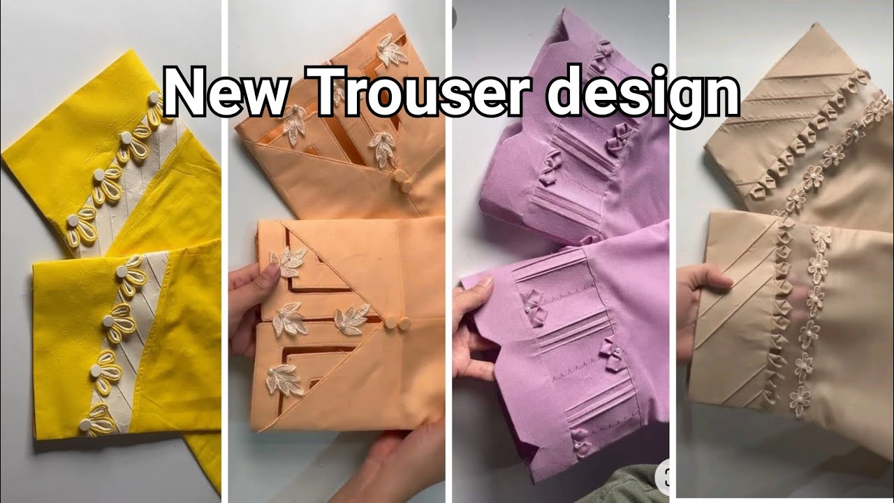 Beautiful Trouser bottom design 2025 | capri design | simple trouser design for eid