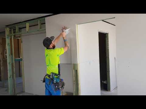 Aussie Construction Crew likes to do Drywall Fast