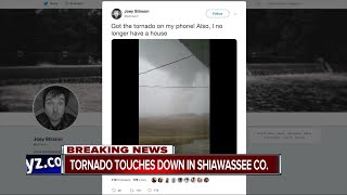 National Weather Service says tornado touched down in Shiawassee County