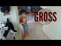 Potty Training Fail | he pooped on the floor :-)