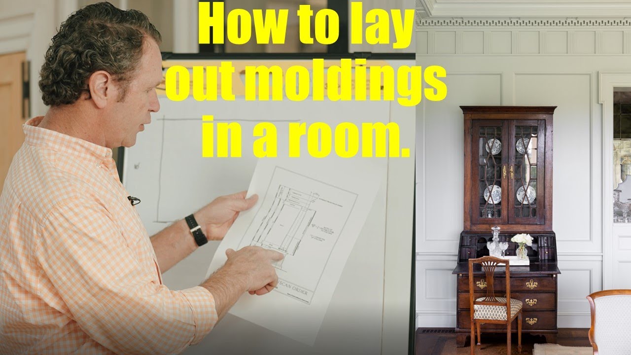 How to use Scale and Proportion to pick the best moldings for a room layout.