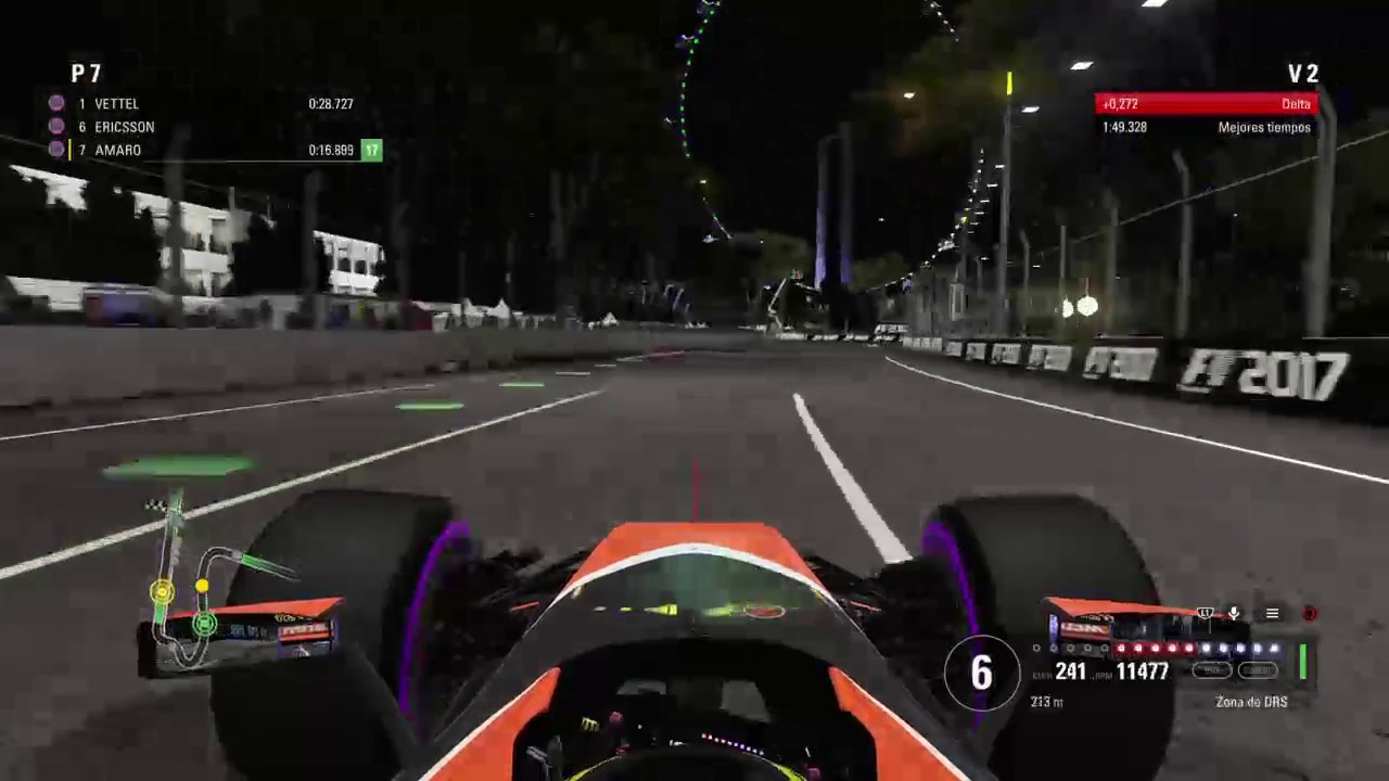 PRIMERA VICTORIA DE McLaren? F1 2017 Modo Historia GP Singapur #14 camera iphone 8 plus apk
