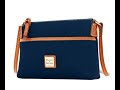 Dooney &amp; Bourke Ginger Pouchette in Midnight Blue Pebble Leather with Matching Continental Wallet ♡♡