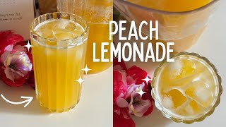 Easy Peach Lemonade Recipe | How To Make Peach Lemonade | Summer Drinks | Paola Santana