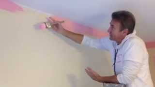 Perfect cuts. How to cut walls. Painting a ceiling line