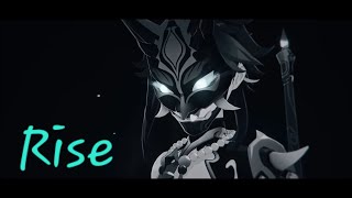 ~Genshin impact~GMV [The Glitch Mob, Mako, and The World Alive (League of Legends) - Rise] Resimi