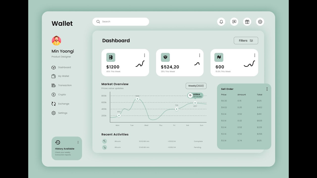 How to Design a Dashboard UI in Figma - Tutorial - YouTube
