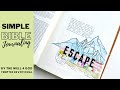 Simple bible journaling process  by the well 4 god tempted biblejournaling