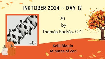 Inktober 2024 - Zentangle© - Day 12- Xs