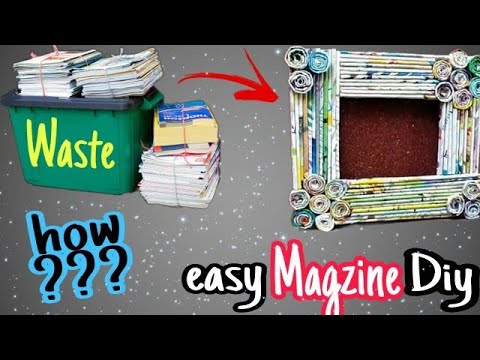 Video: Photo Frame From Old Magazines