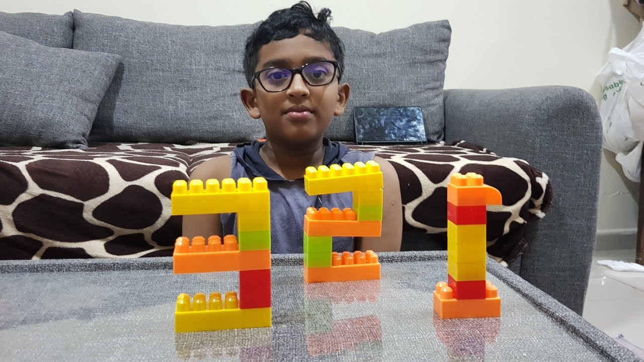 How to make numbers using building blocks - YouTube