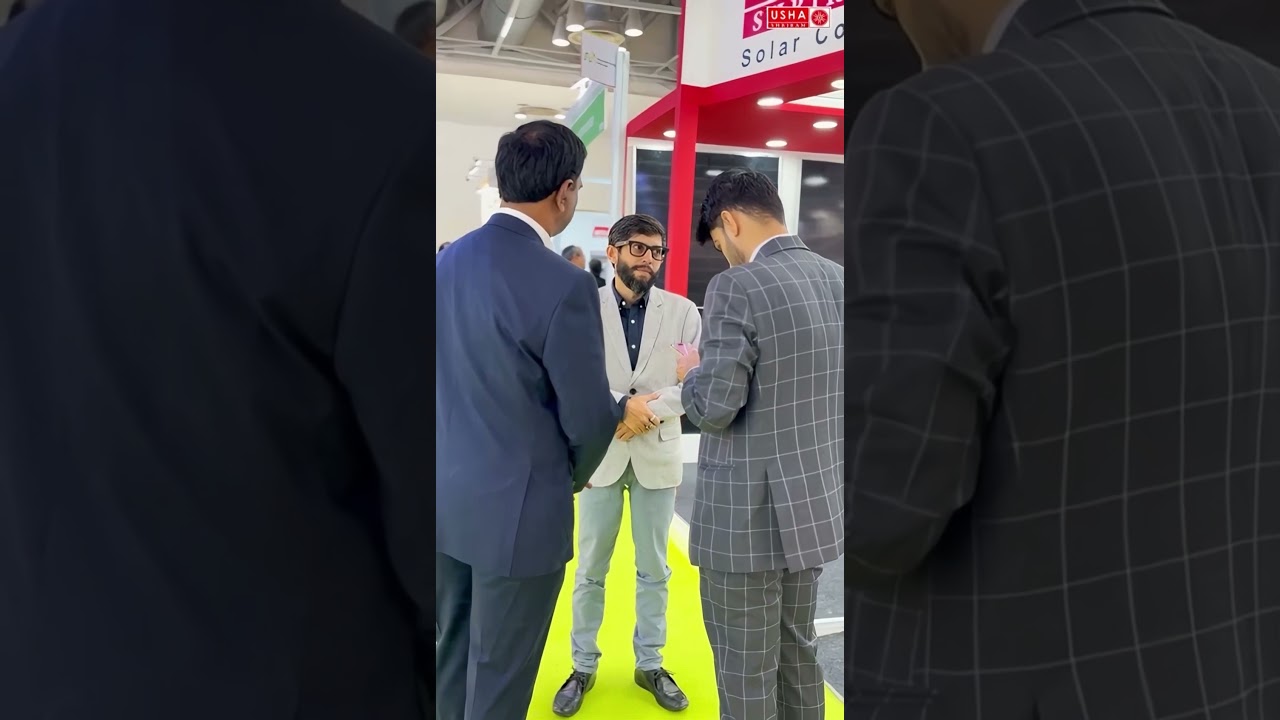 Usha Shriram Solar 🌞at REI expo 2025 ✌🏻 celebrates 8 years in Solar Power with Latest Technology💥