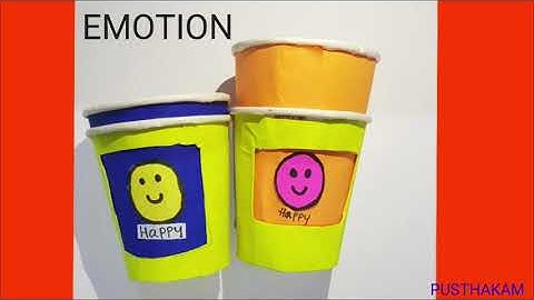 emotion changing paper cup activity