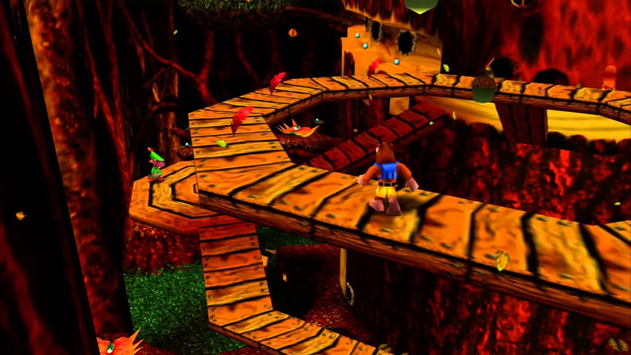 banjo kazooie hd part 12 click clock woods fall youtube