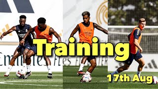Real Madrid Training 17th Aug: Vini Jr, Bellingham, Kepa, Modrić | Preparation For Almería Clash