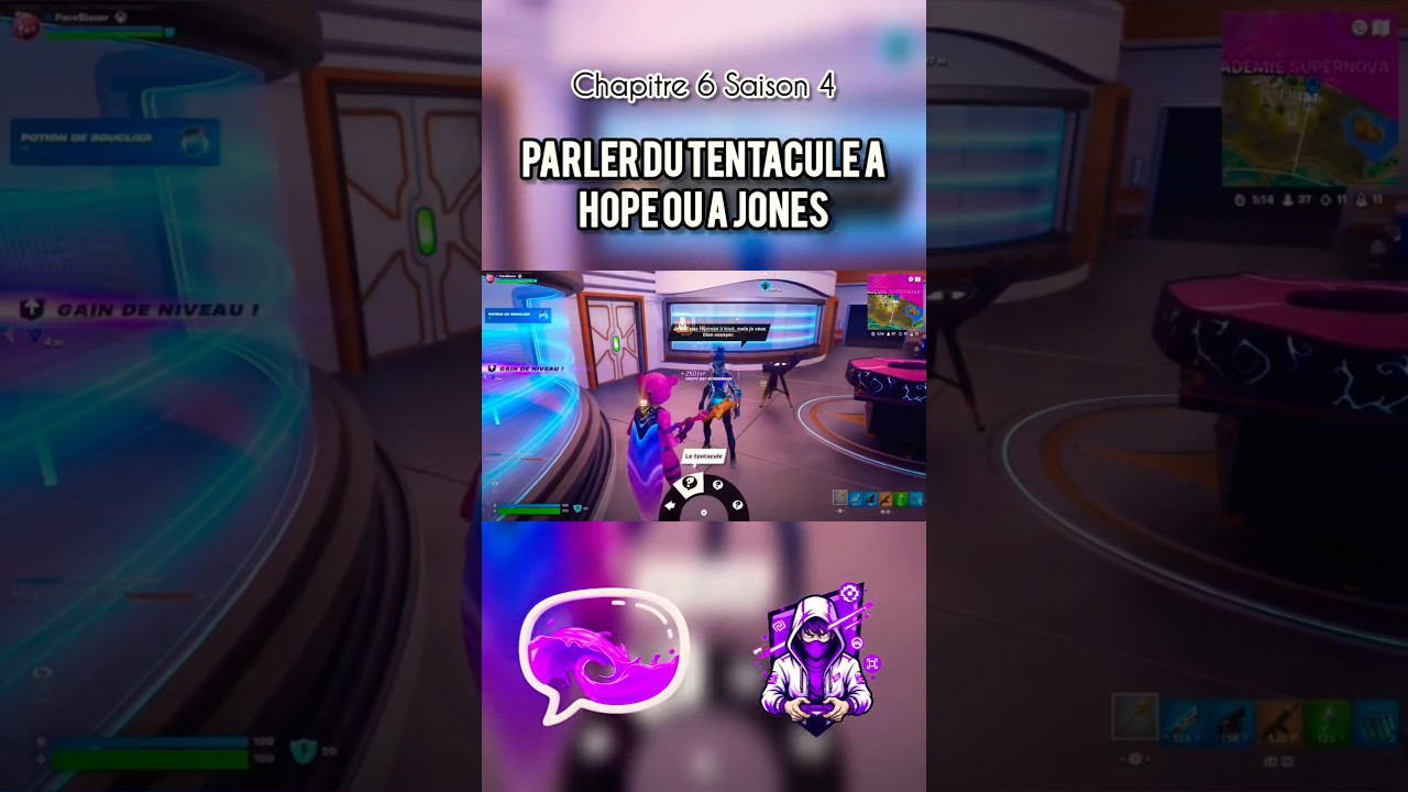 Parler du Tentacule à Hope ou à Jones - Fortnite