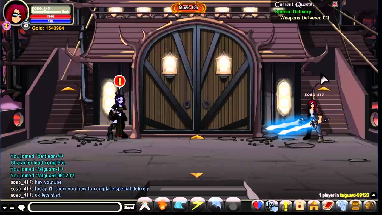 aqw how to complate special delivery (quest) YouTube