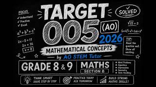 TARGET 05 2026 Mathematics Revision | Grade 9 KJSEA Preparation Solved Practice Questions Explained