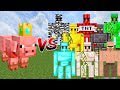 King pig vs all golems  minecraft mob battle