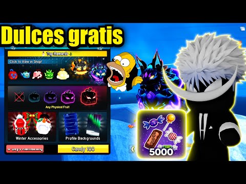 🔴How to get tons of candy or sweets from this new Christmas event in Blox Fruits 😊