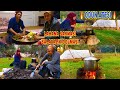 Köy Hayatı Lahana sarması Odun Ateşinde Öğlen yemeği günlük vlog 5