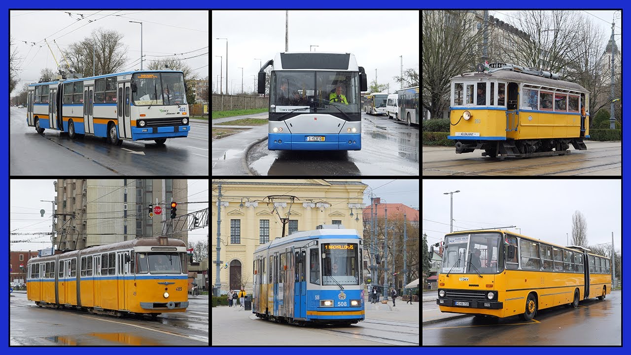 День ретро в Дебрецене, Венгрия - Икарус 280, Икарус 280Т, Икарус E94F, FVV CSM-4, BVV L, KCSV-6