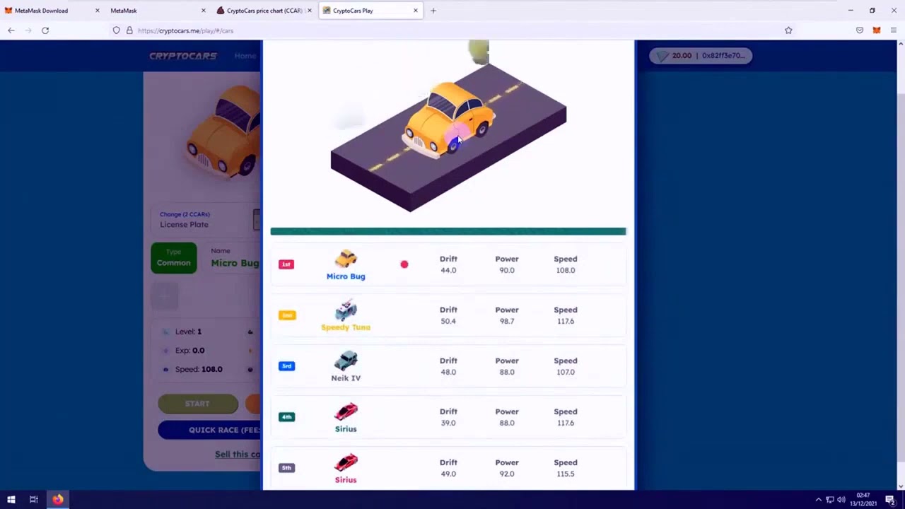 Crypto Cars NFT BOT (Autoclaim and autofarm) FREE TUTORIAL | 2022 