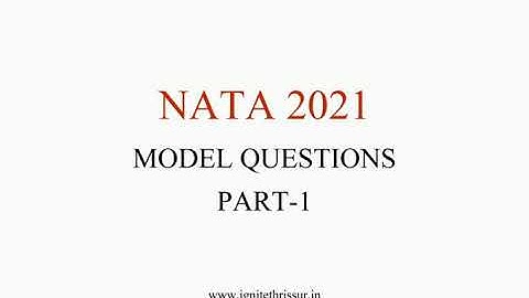 NATA 2021|MODEL QUESTIONS-PART 2 | DESIGN PRINCIPLES
