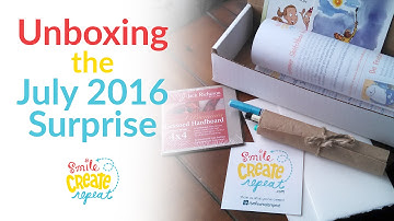 UNBOXING July 2016 Oil Pastel, Markers, & More ART SUPPLY SUBSCRIPTION BOX | Smile Create Repeat