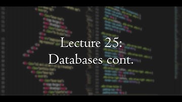 [CSE 312] Lecture 25: Databases cont.