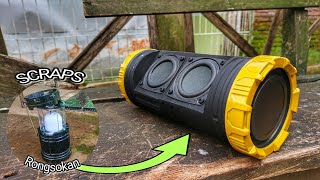 DIY bluetooth speaker BOOMBOX build from the SCRAPS