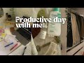 Productive day in my life vlog tude skincare unboxing shopping outfit 