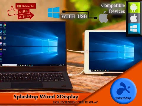 Update New How to extend your PC screen by using iphone /ipad/tablet. with USB