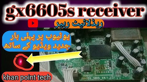 how to gx6605 original  receiver red light problem solved Urdu hindi #gx6605s